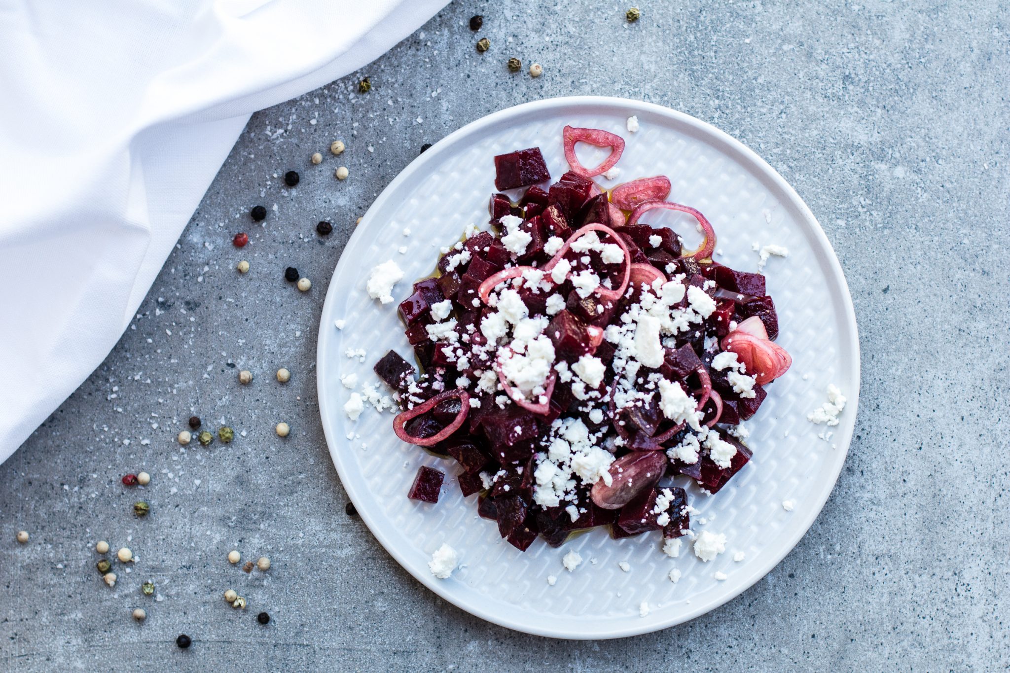 Rote Beete Feta Salat Rote Beete Salat
